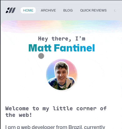 Every page I open causes the current content to slide down and the new content to slide up, as if physical pages were being swapped.