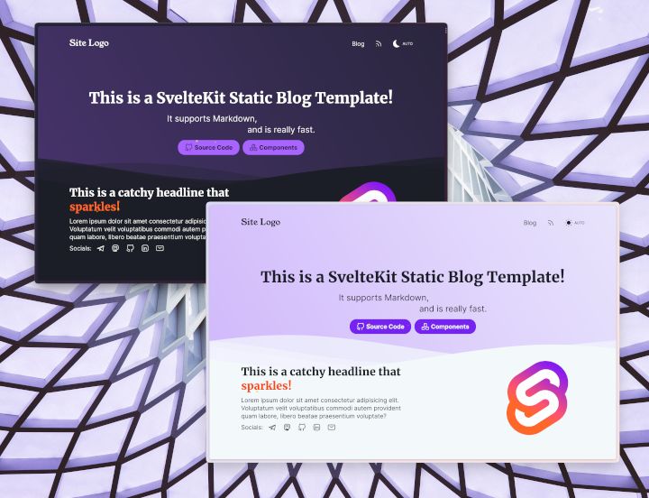 SvelteKit Blog Template — A minimal blog template built with SvelteKit.