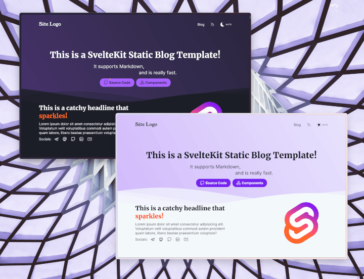 SvelteKit Blog Template — A minimal blog template built with SvelteKit.
